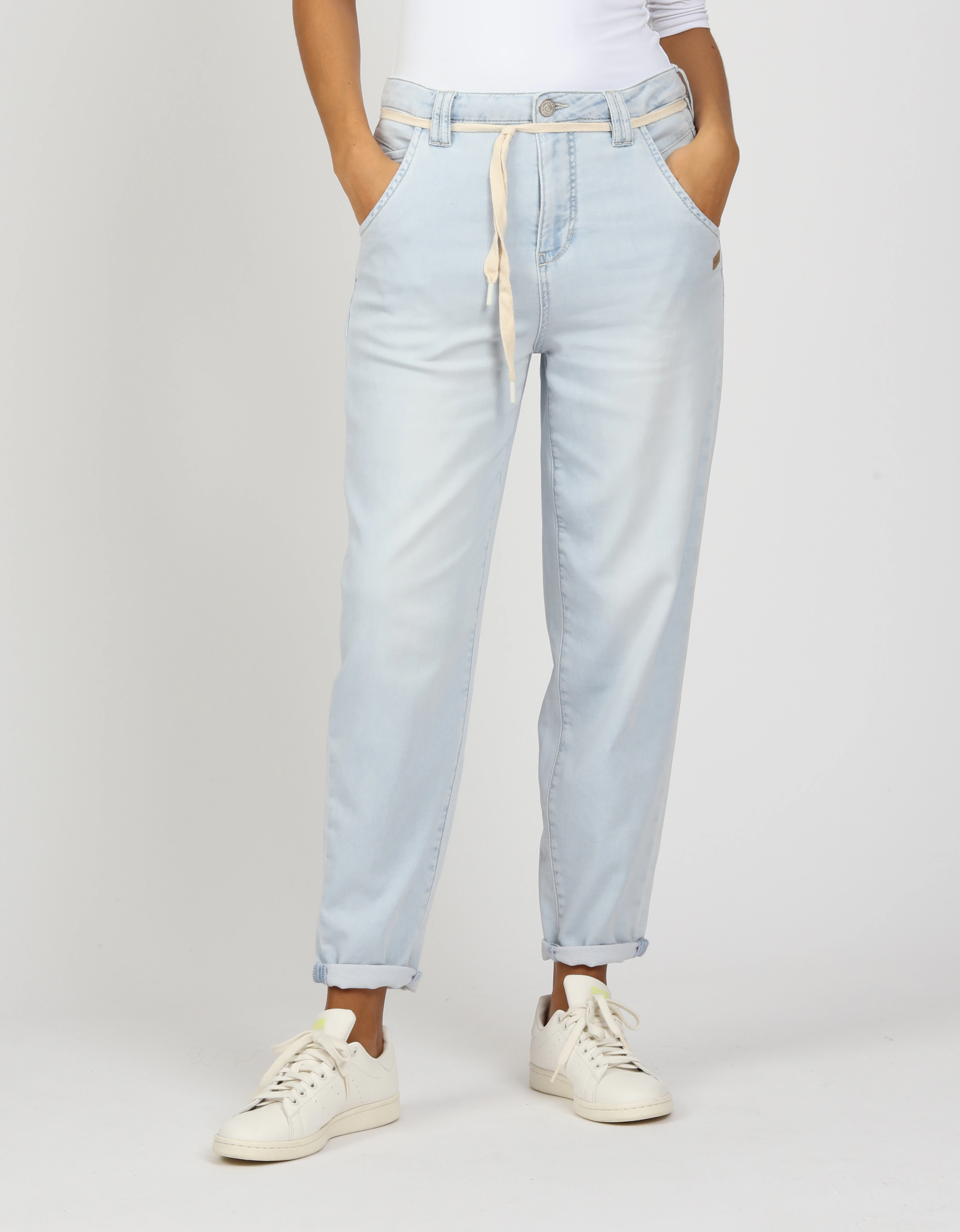 GANG 5-Pocket-Jeans "94VIA JOGGER", mit Kordel-Gürtel und O-Shape günstig online kaufen