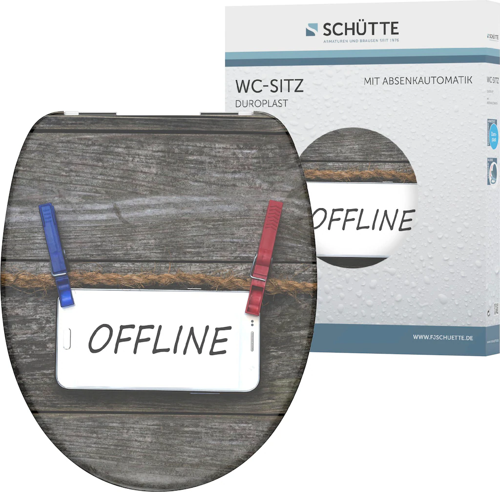 Schütte WC-Sitz "Offline", Duroplast, mit Absenkautomatik günstig online kaufen