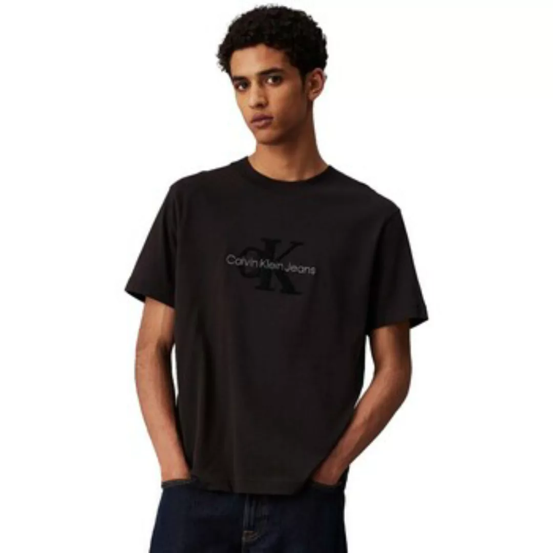 Calvin Klein Jeans T-Shirt "CHENILLE MONOLOGO TEE", mit Logostickerei günstig online kaufen