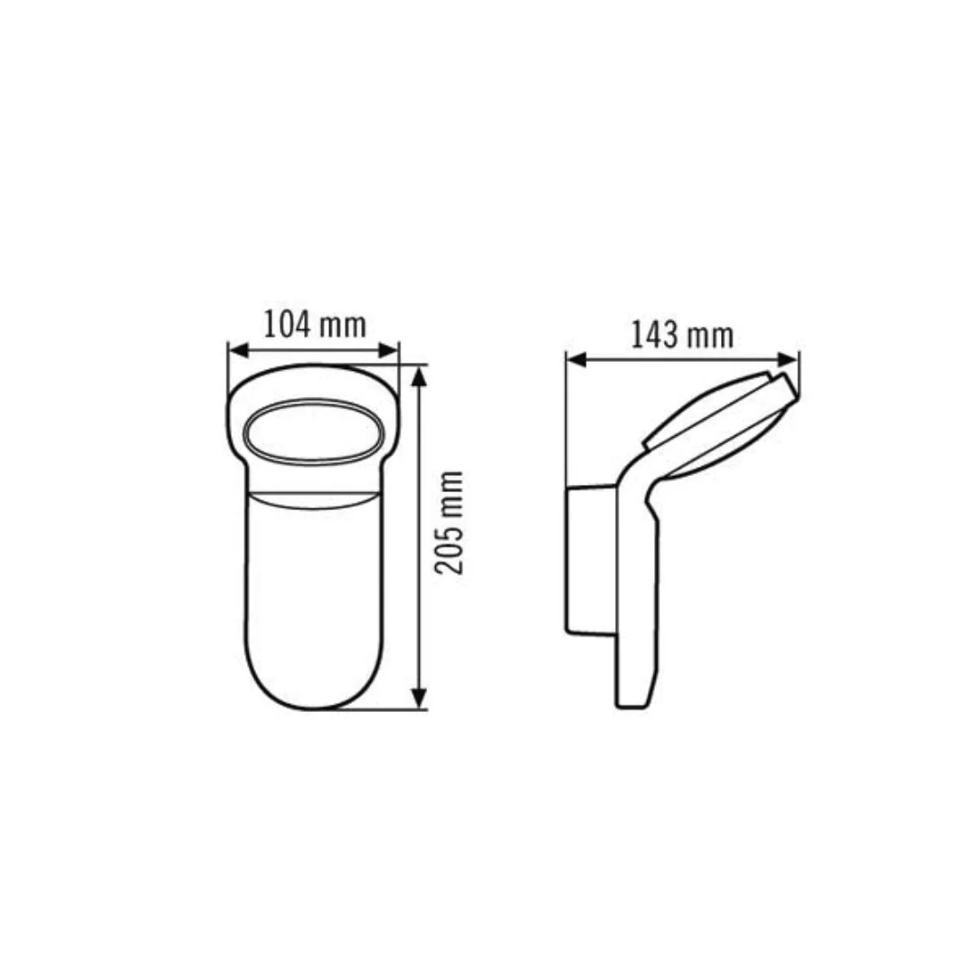 ESYLUX LED-Strahler 5000K, sw OL WL100 OP800 750BK günstig online kaufen