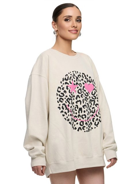 Worldclassca Sweatshirt Worldclassca Oversized Sweatshirt Happy Love Print günstig online kaufen