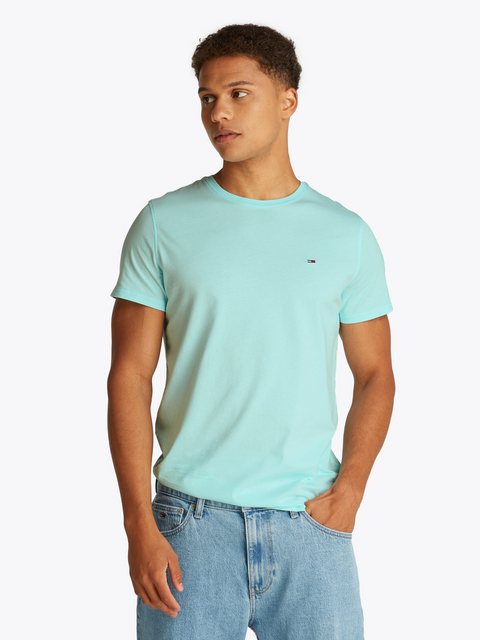 Tommy Jeans T-Shirt TJM ESSENTIAL SOLID TEE Regular Fit mit Rundhalsausschn günstig online kaufen