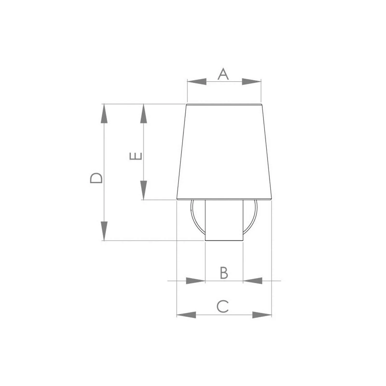 Wandlampe Edale Stoffschirm cappuccino, Holzdetail günstig online kaufen