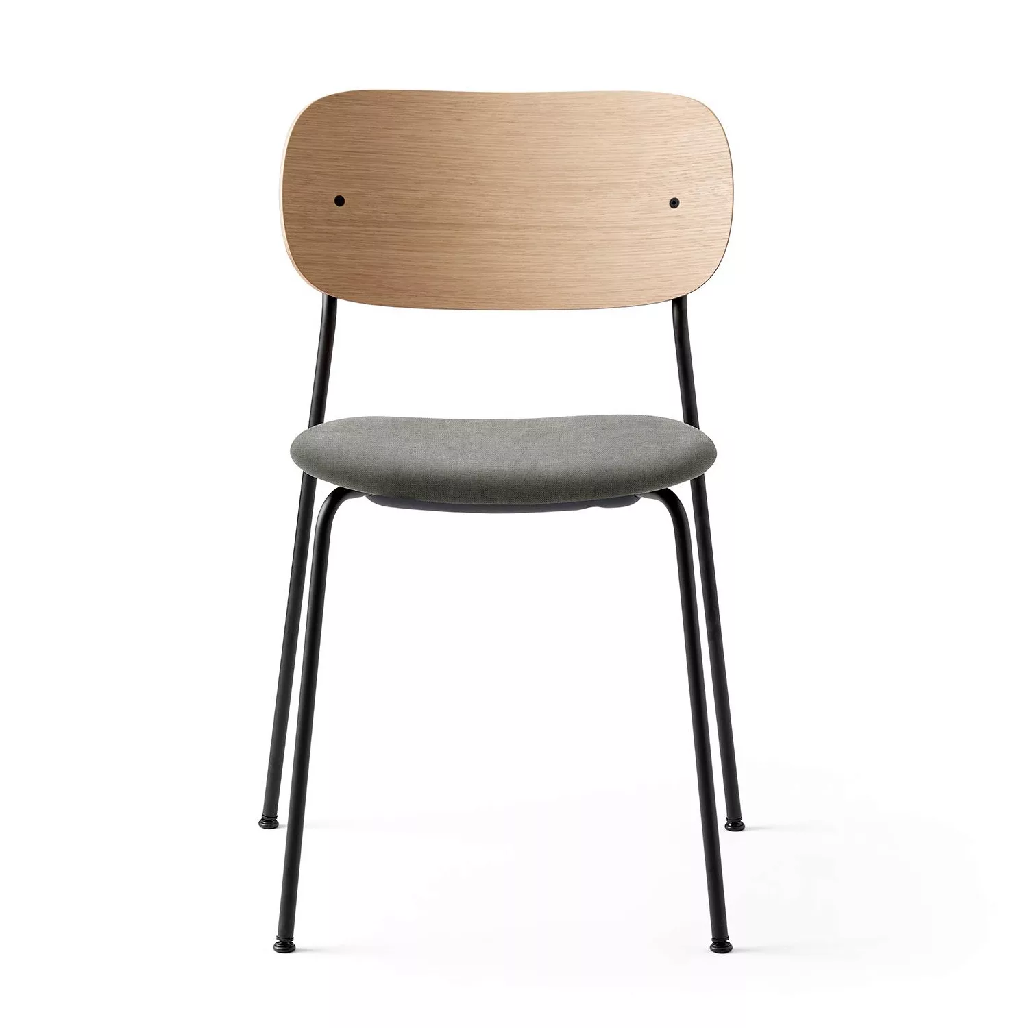 Menu - Co Dining Chair Stoff - grau/schwarz/Stoff Kvadrat Hallingdal 65 013 günstig online kaufen