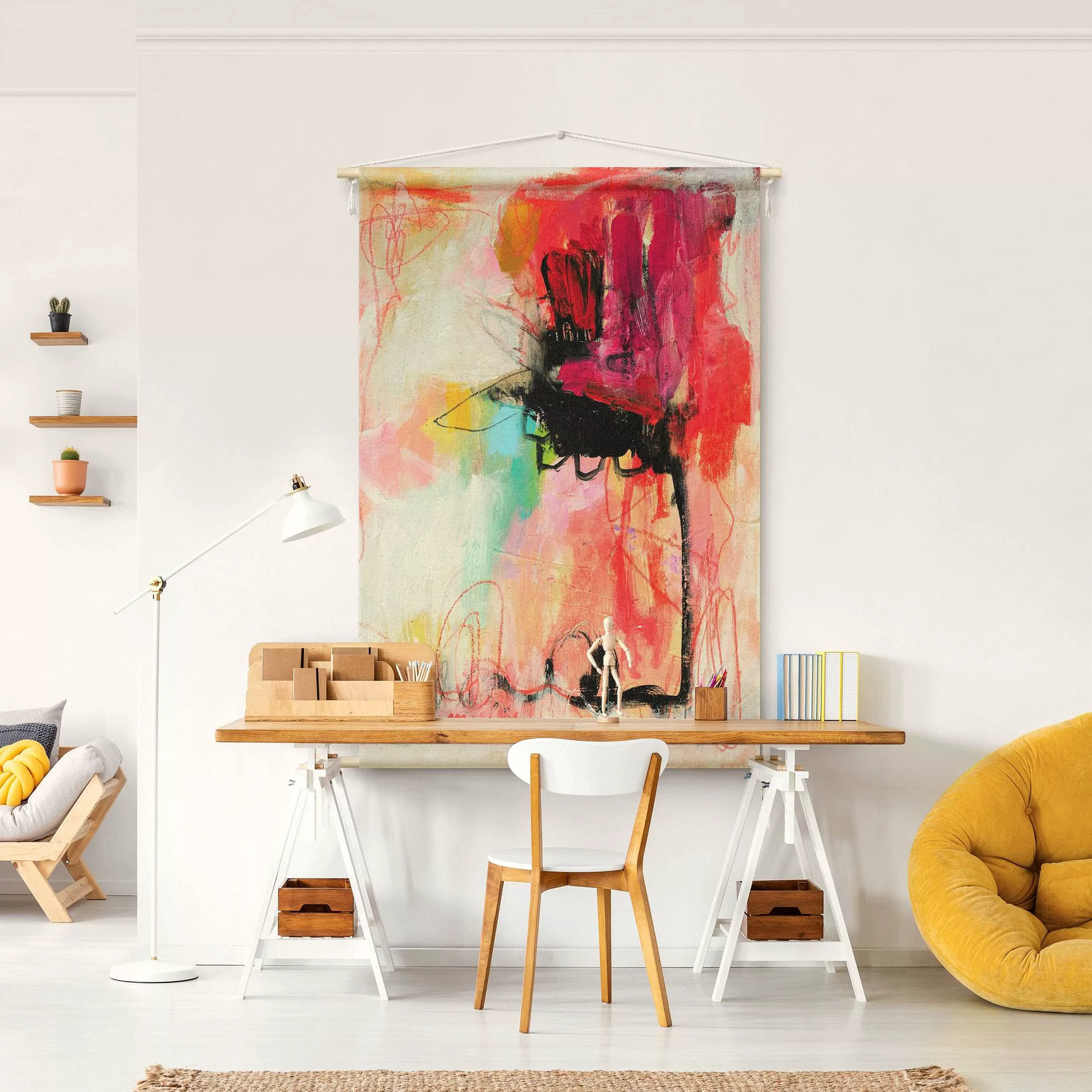Wandteppich Marisol Evora - Abstrakte Farbkomposition günstig online kaufen