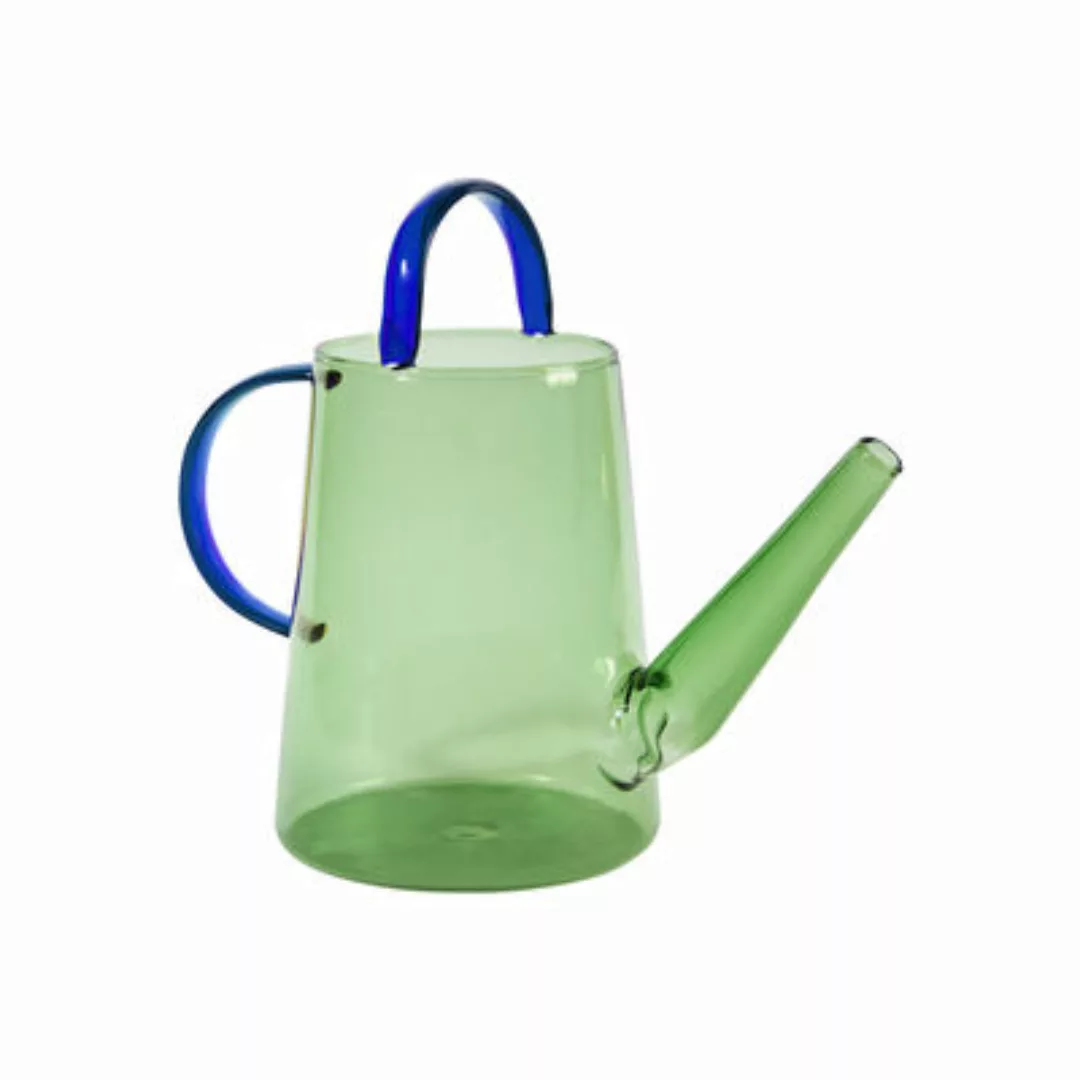 Gießkanne Loop glas grün blau / Gießkanne - 1 L - & klevering - Grün günstig online kaufen