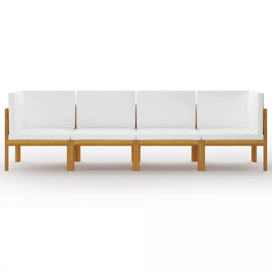 4-sitzer-gartensofa Mit Kissen Massivholz Akazie günstig online kaufen