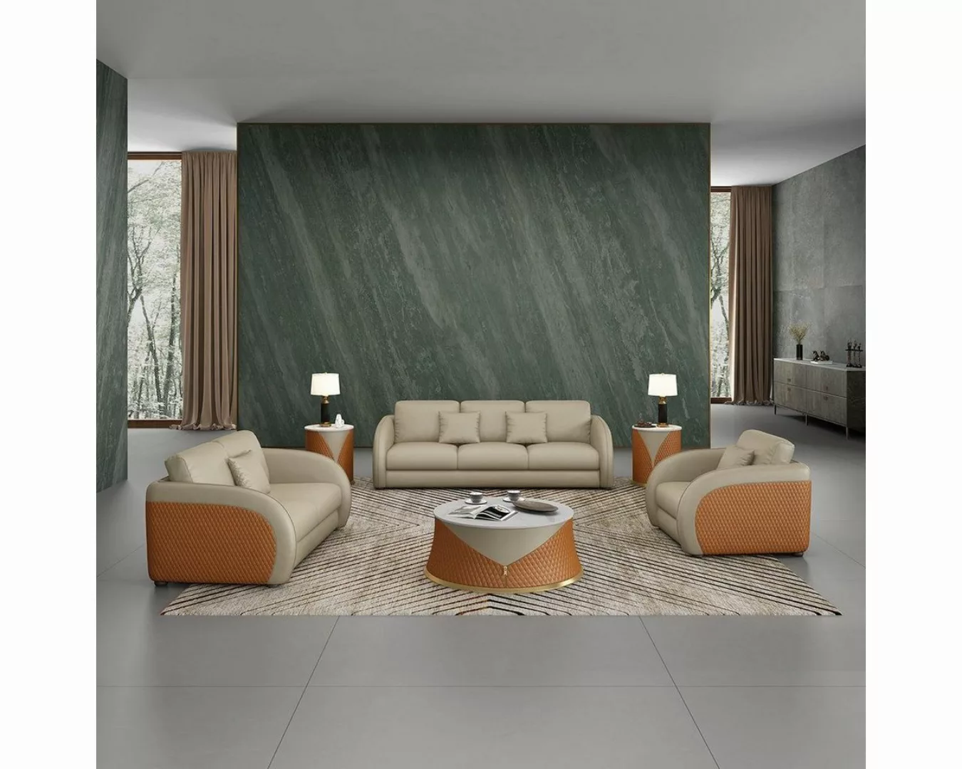 JVmoebel 2-Sitzer, Ledersofa Couch Wohnlandschaft 2 Sitzer Design Modern So günstig online kaufen