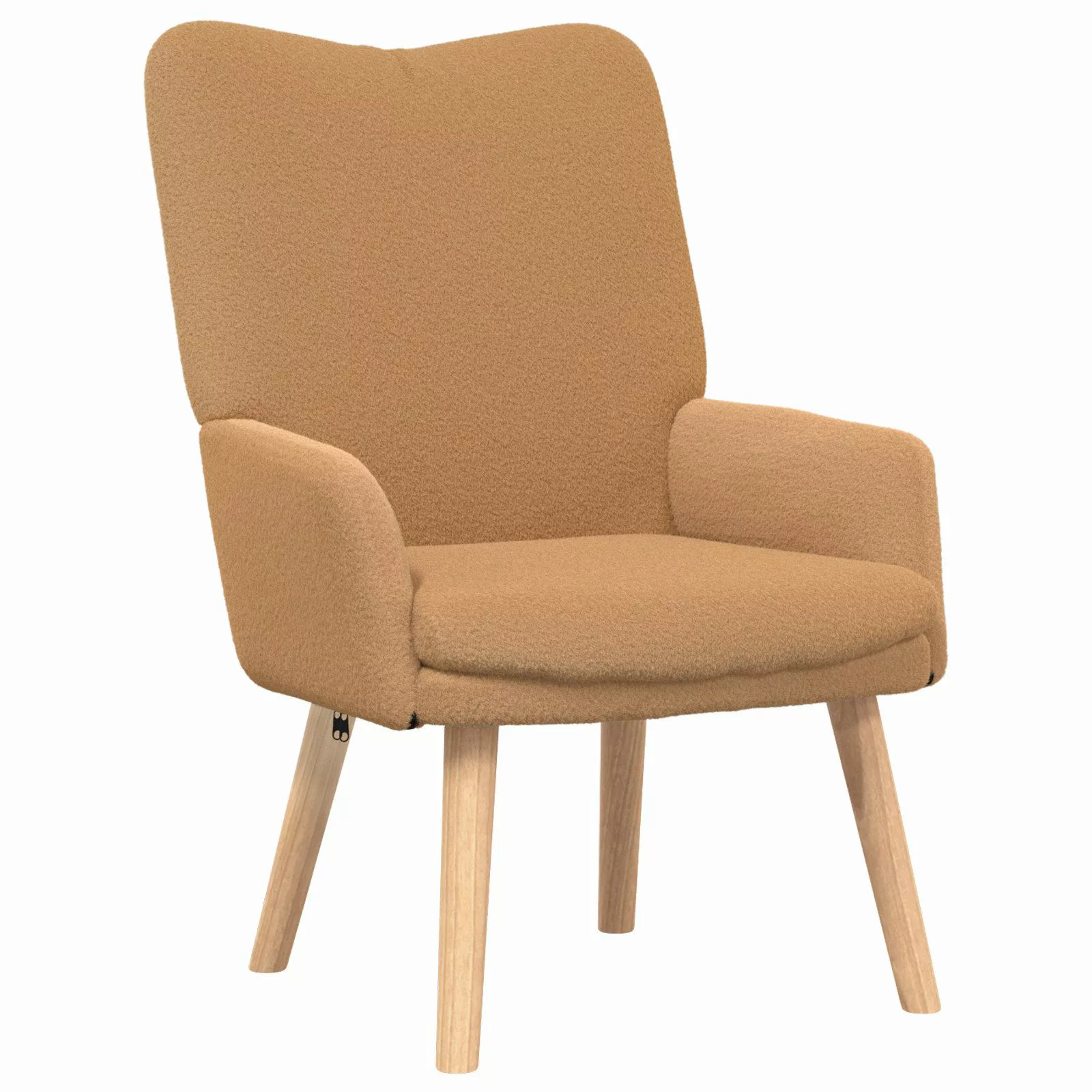 vidaXL Sessel Relaxsessel Beige Wollähnlicher Stoff günstig online kaufen