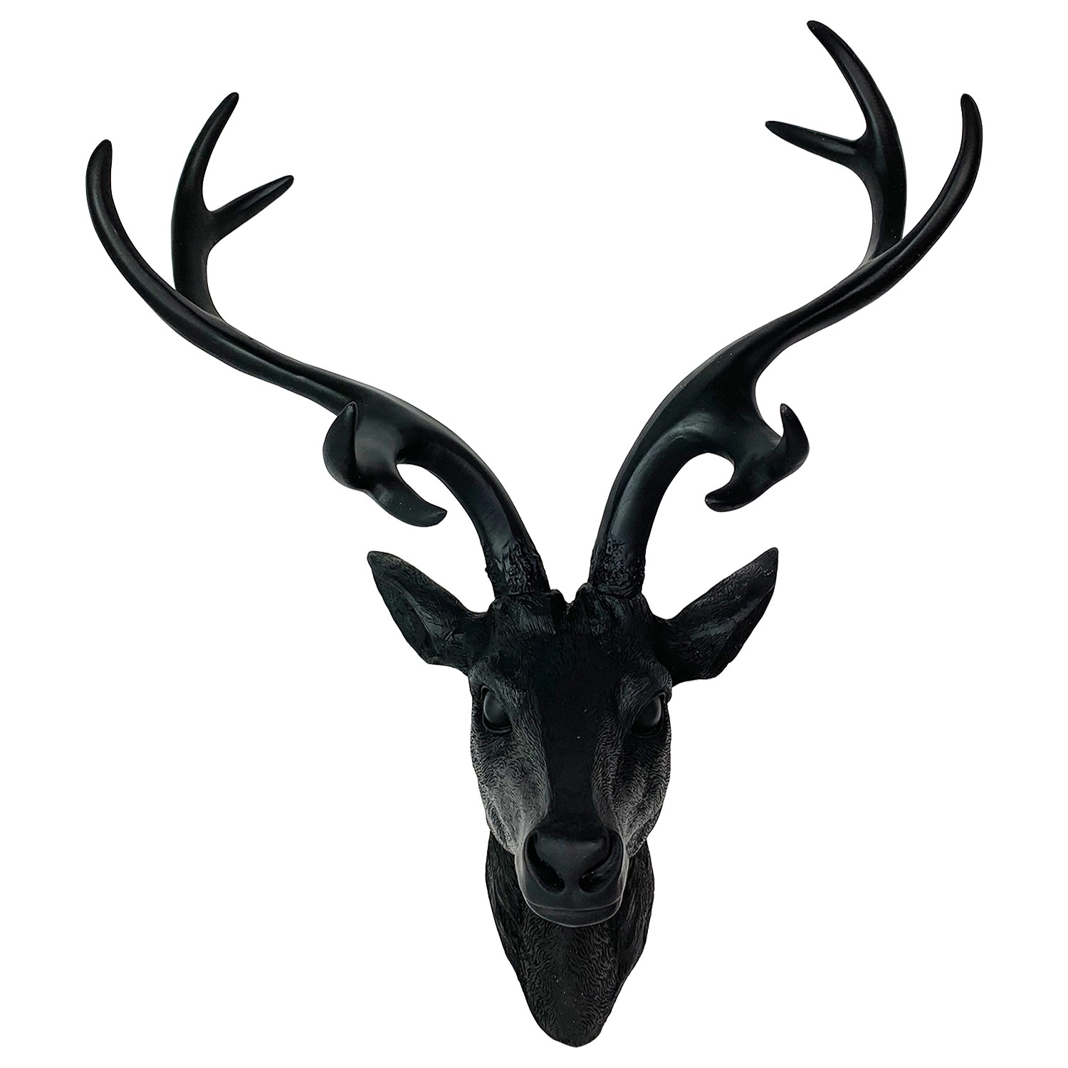 Mojawo Tolles Hirschgeweih Hirschkopf Geweih 10 Ender Schwarz 14x16x30cm Fi günstig online kaufen