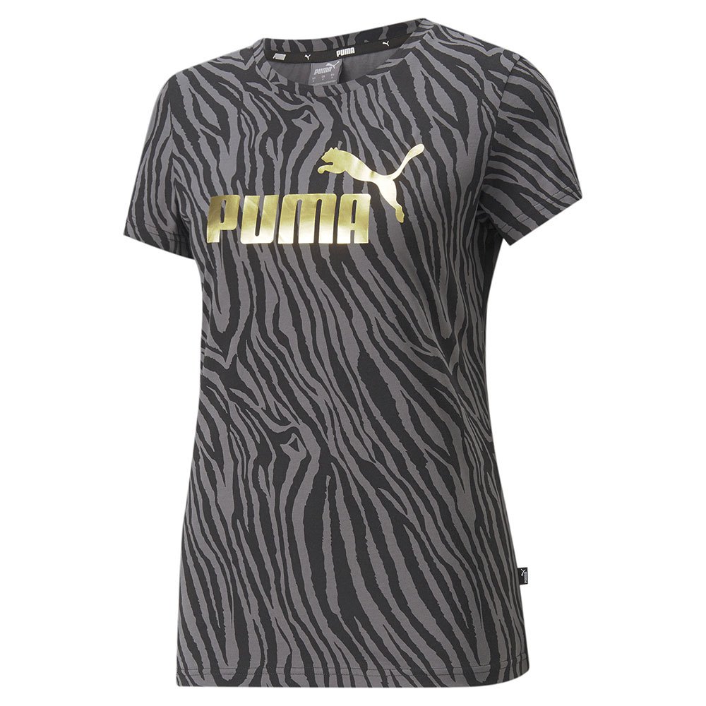 Puma Ess+ Tiger Aop Kurzärmeliges T-shirt XS Puma Black günstig online kaufen