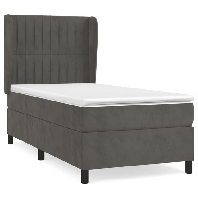 vidaXL Boxspringbett Bett Boxspringbett mit Matratze & Topper Samt versch. günstig online kaufen