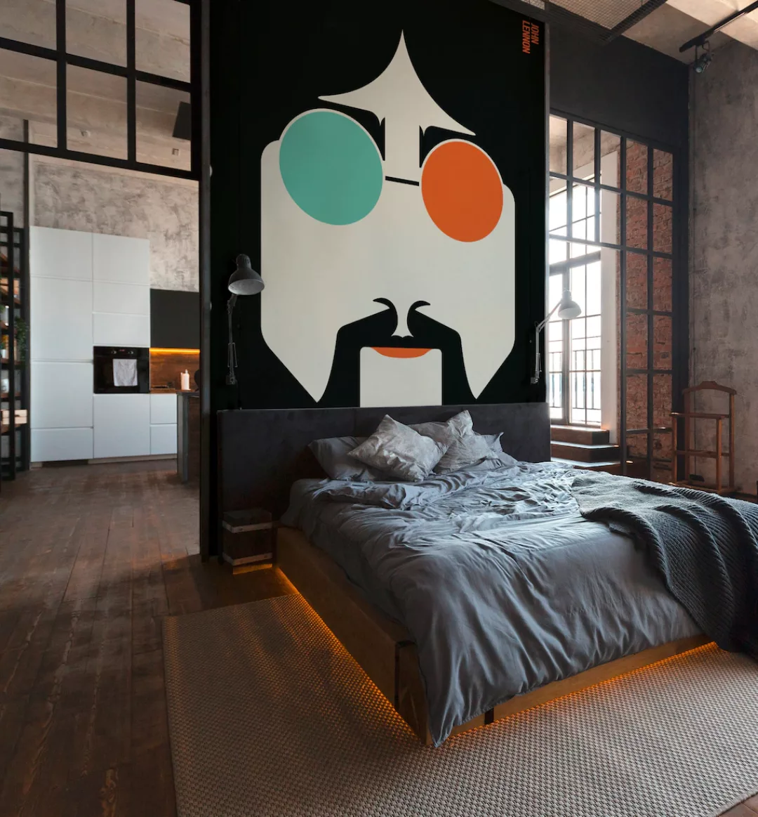 living walls Fototapete »ARTist Lennon«, Vlies, Wand, Schräge günstig online kaufen