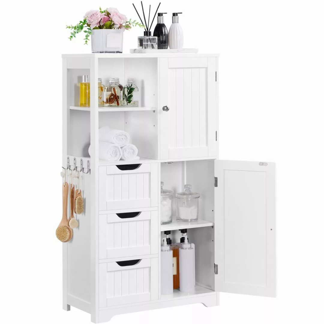 Yaheetech Hochschrank Badezimmerschrank Badkommode mit Höhenverstellbarem günstig online kaufen
