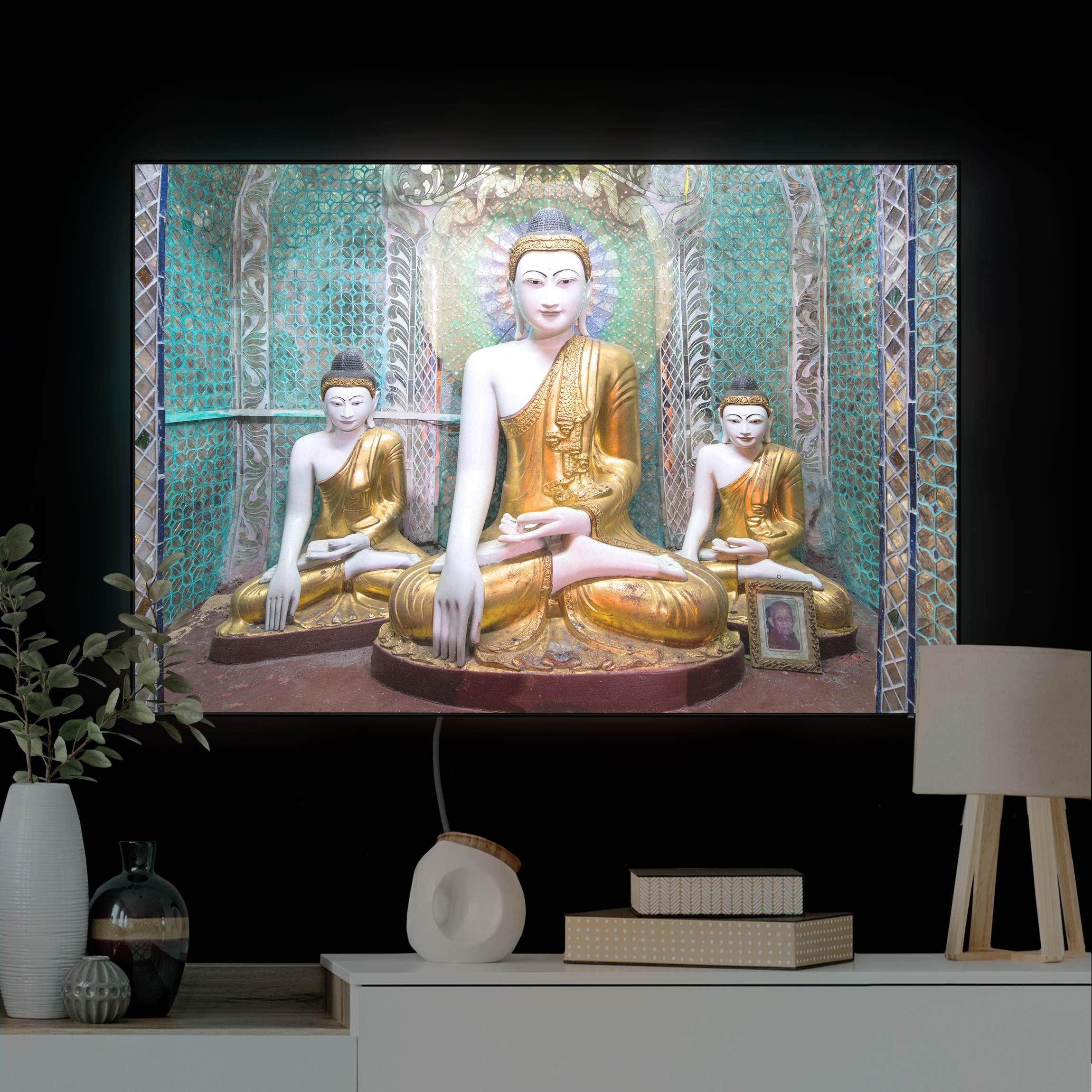 LED-Wechselbild Buddha Statuen günstig online kaufen