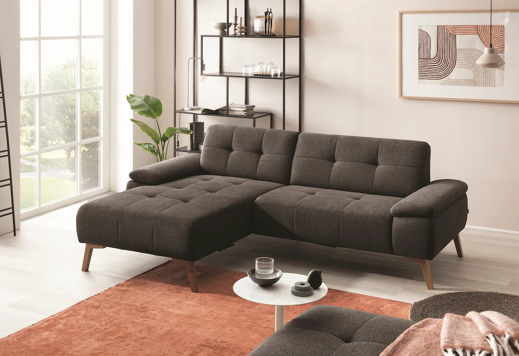 exxpo - sofa fashion Ecksofa "Sassari, L-Form", im skandinavischen Design m günstig online kaufen