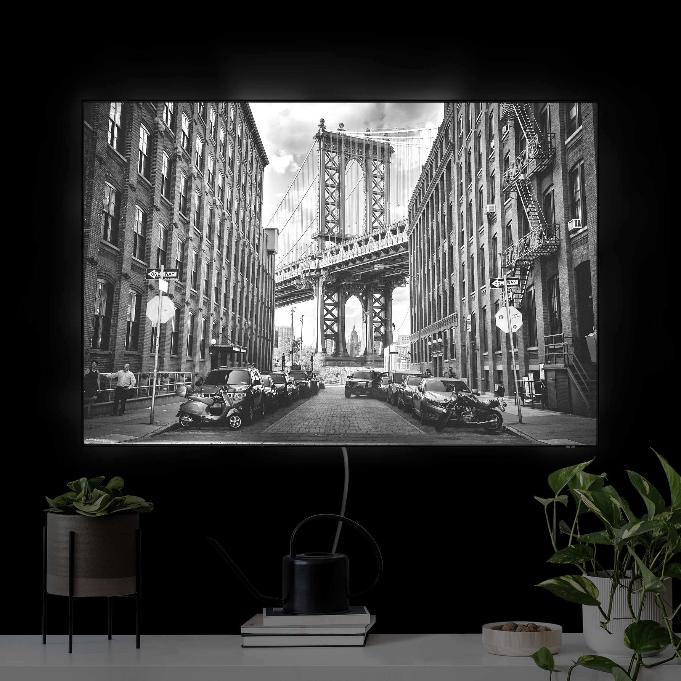 LED-Wechselbild Manhattan Bridge in America günstig online kaufen