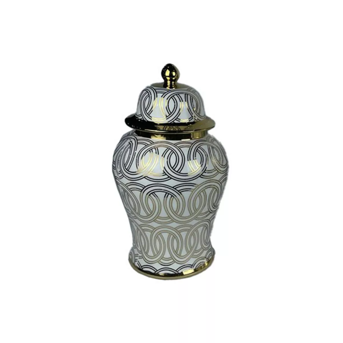 Vase Dkd Home Decor Porzellan Golden Weiß Orientalisch (22 X 22 X 42 Cm) günstig online kaufen
