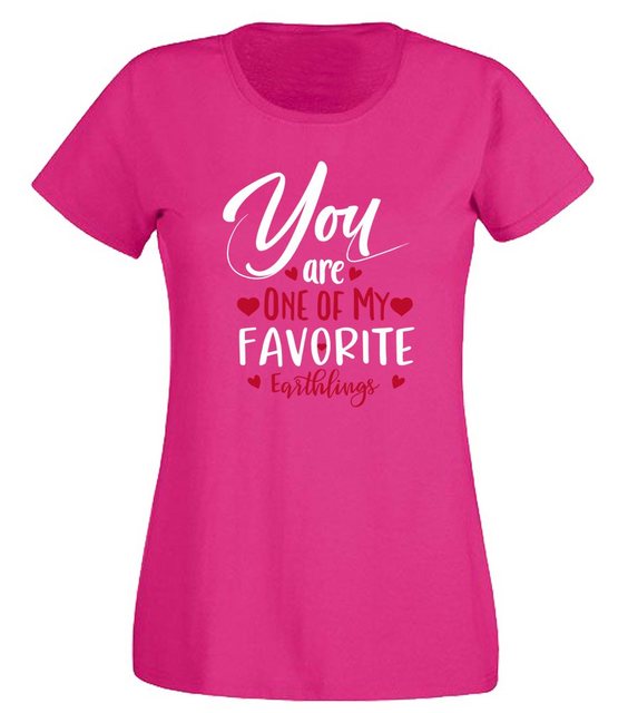 G-graphics T-Shirt Damen T-Shirt - You are one of my favorite earthlings Sl günstig online kaufen