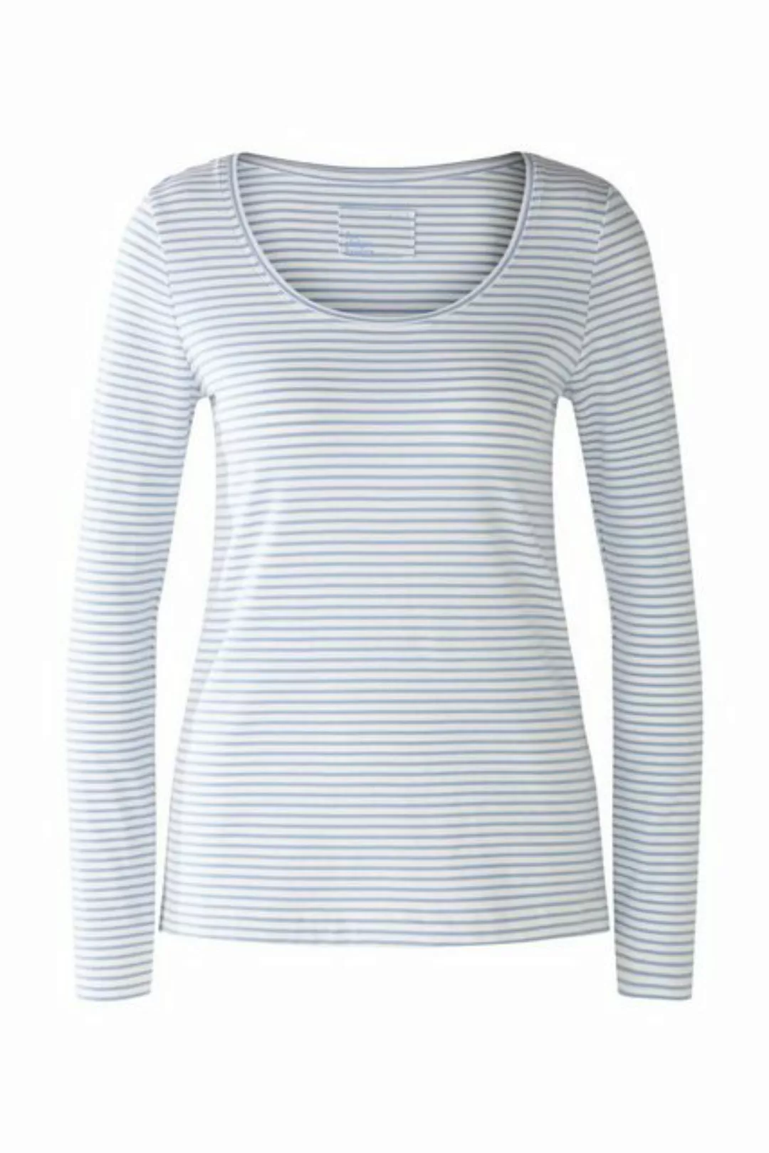 Oui T-Shirt T-Shirt, white blue günstig online kaufen