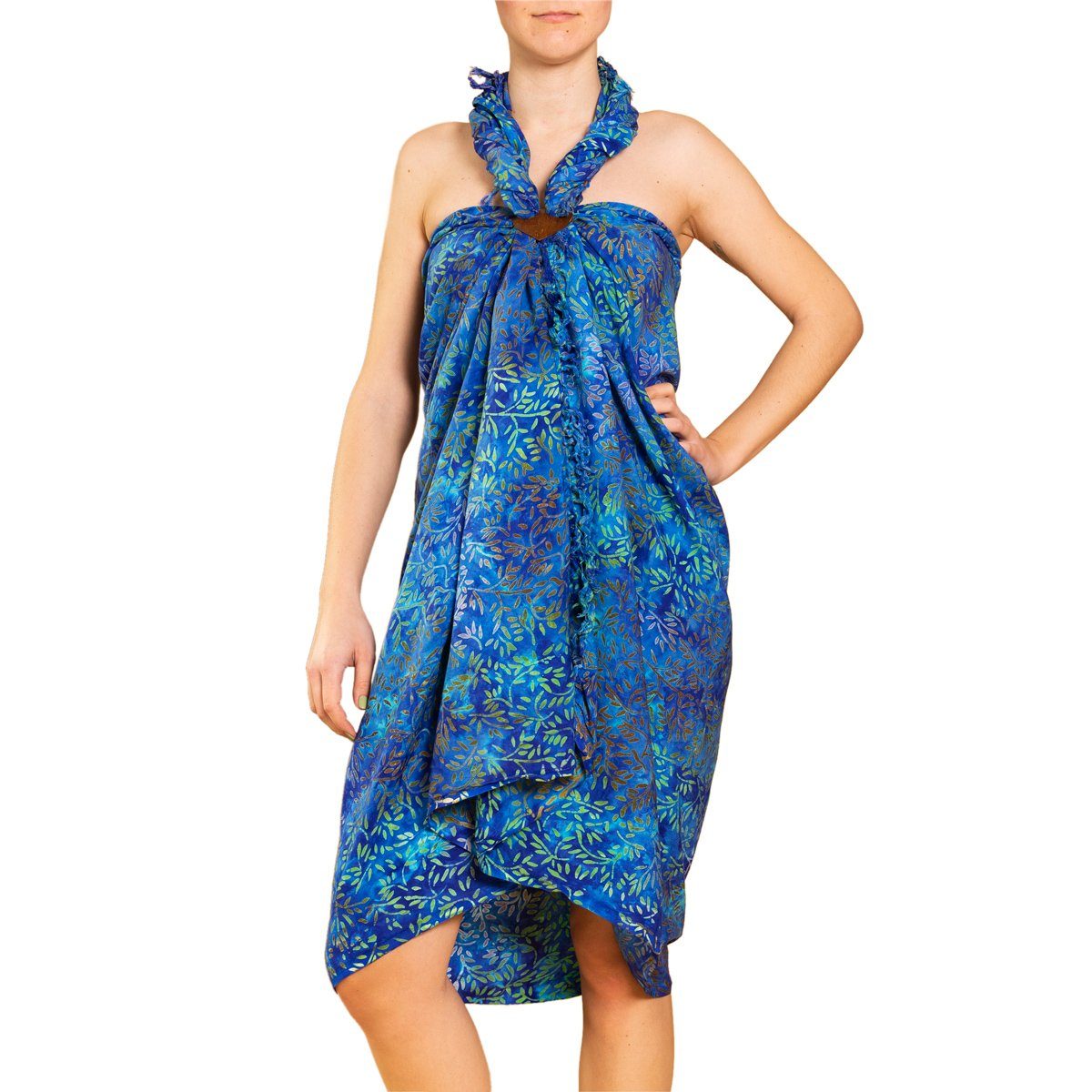 PANASIAM Pareo Sarong Wachsbatik Blautöne aus günstig online kaufen