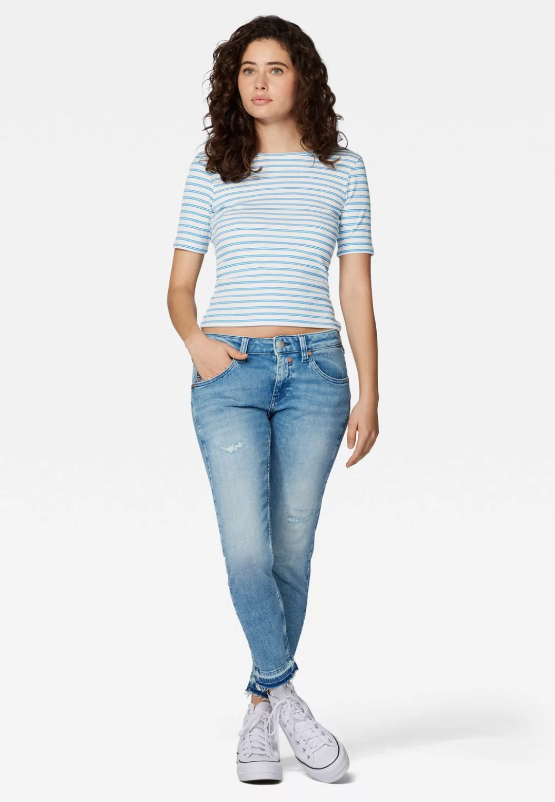 Mavi T-Shirt "STRIPED TOP", Kurzarm Top günstig online kaufen