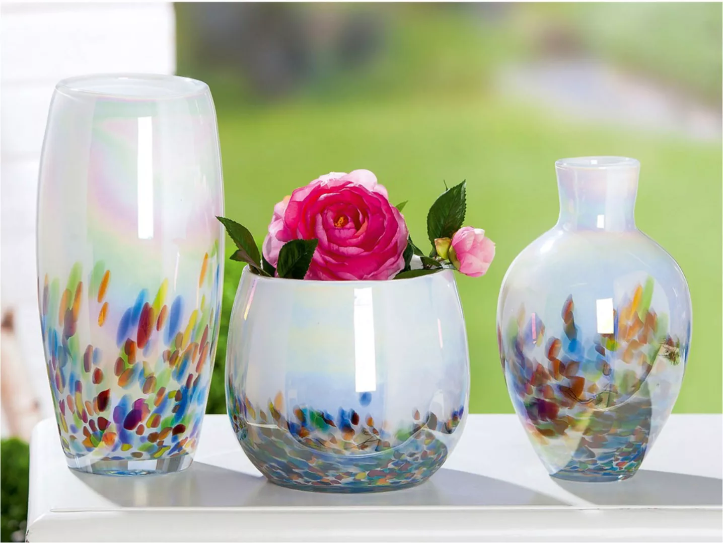GILDE Tischvase "Vase "Arco" Höhe ca. 25,5 cm", (1 St.), Europäische Handar günstig online kaufen