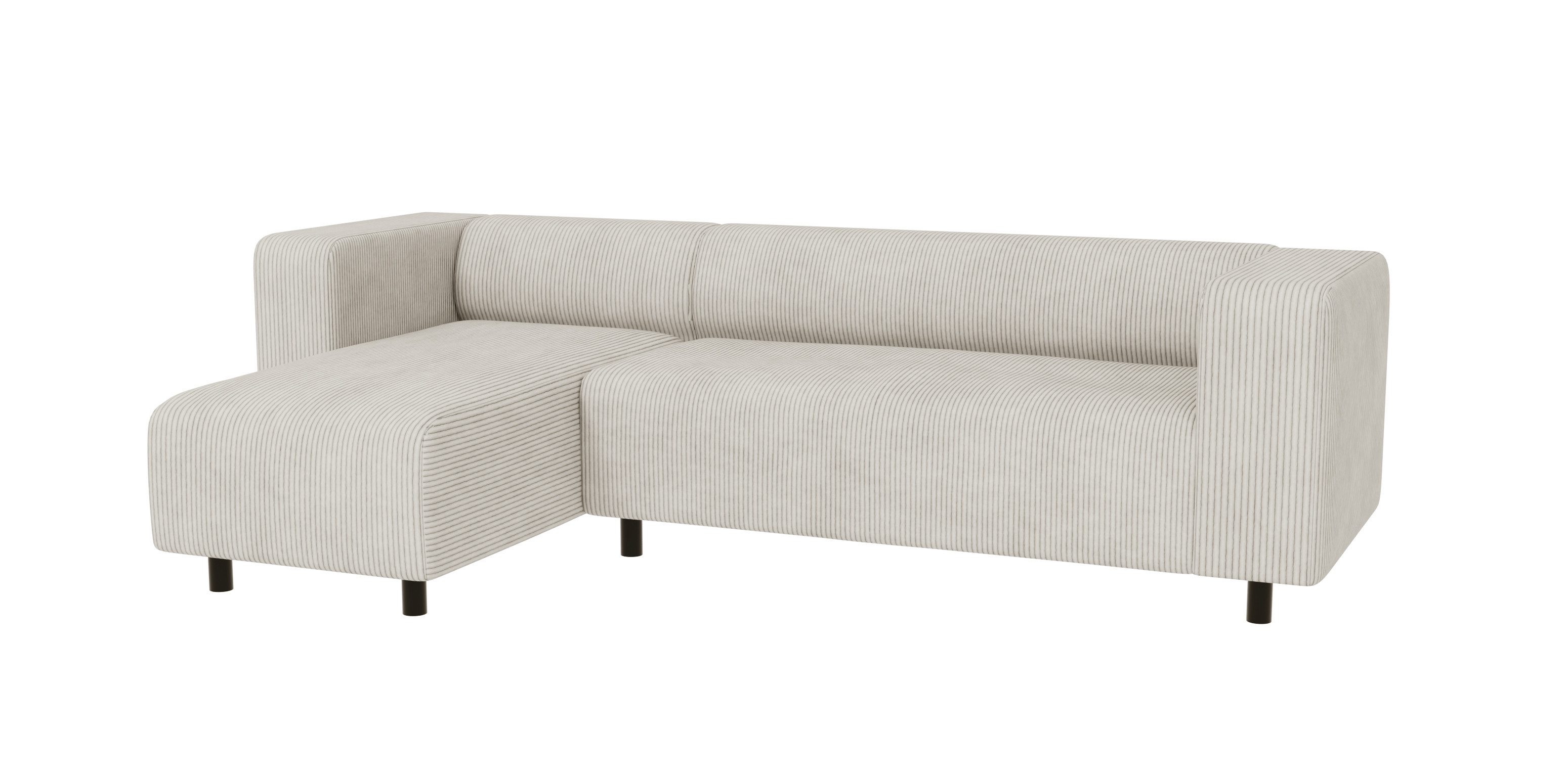 S-Style Möbel Ecksofa Gustav mit Ottomane günstig online kaufen