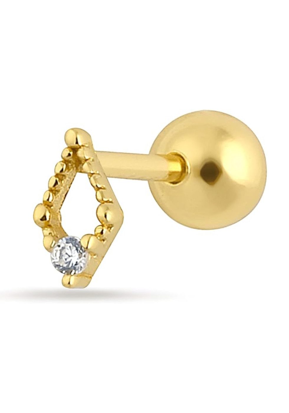 Einzelstück Single-Ohrstecker Ohrpiercing Piercing Alamea 925 günstig online kaufen