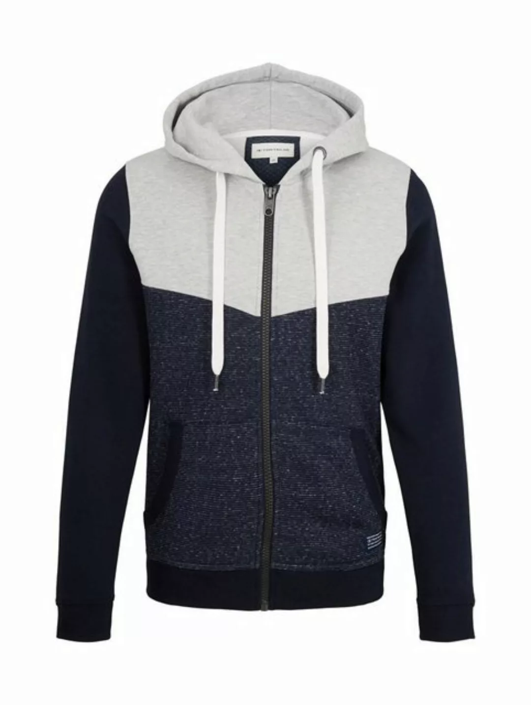 TOM TAILOR Kapuzensweatshirt Colorblock Zipper Jacket (1-tlg) günstig online kaufen