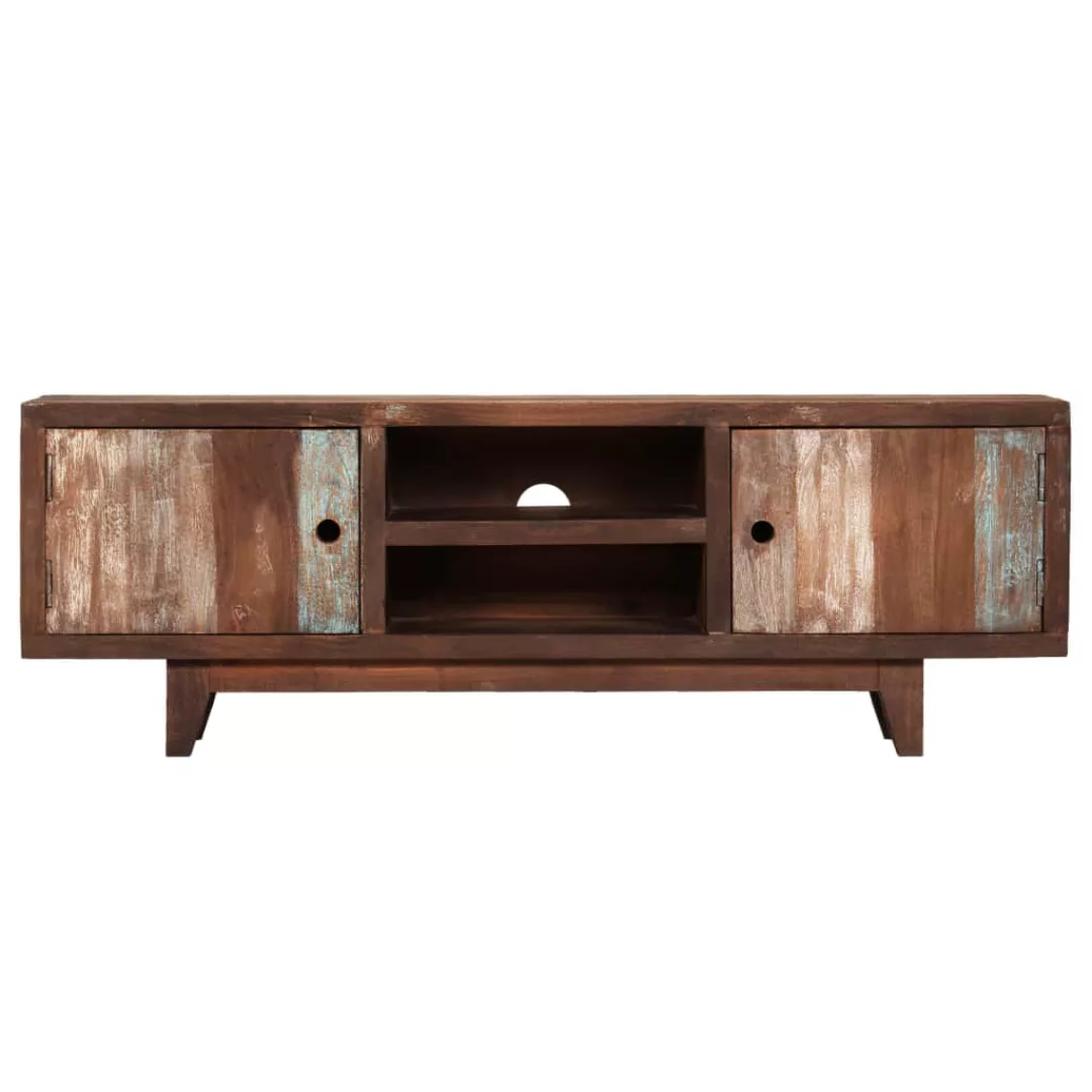 Tv-schrank Akazienholz Massiv Vintage 118 X 30 X 40 Cm günstig online kaufen