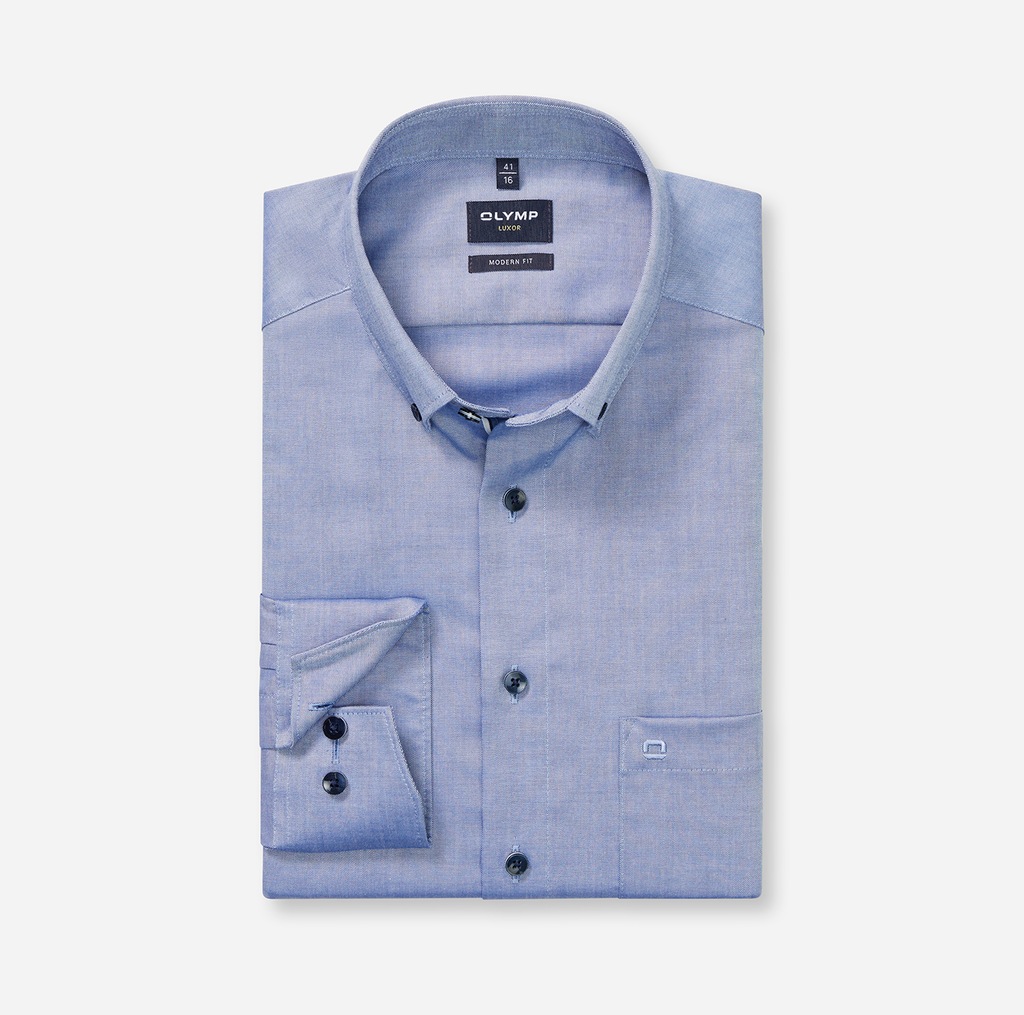 OLYMP Langarmhemd "Luxor", modern fit, Businesshemd, Button-down-Kragen günstig online kaufen