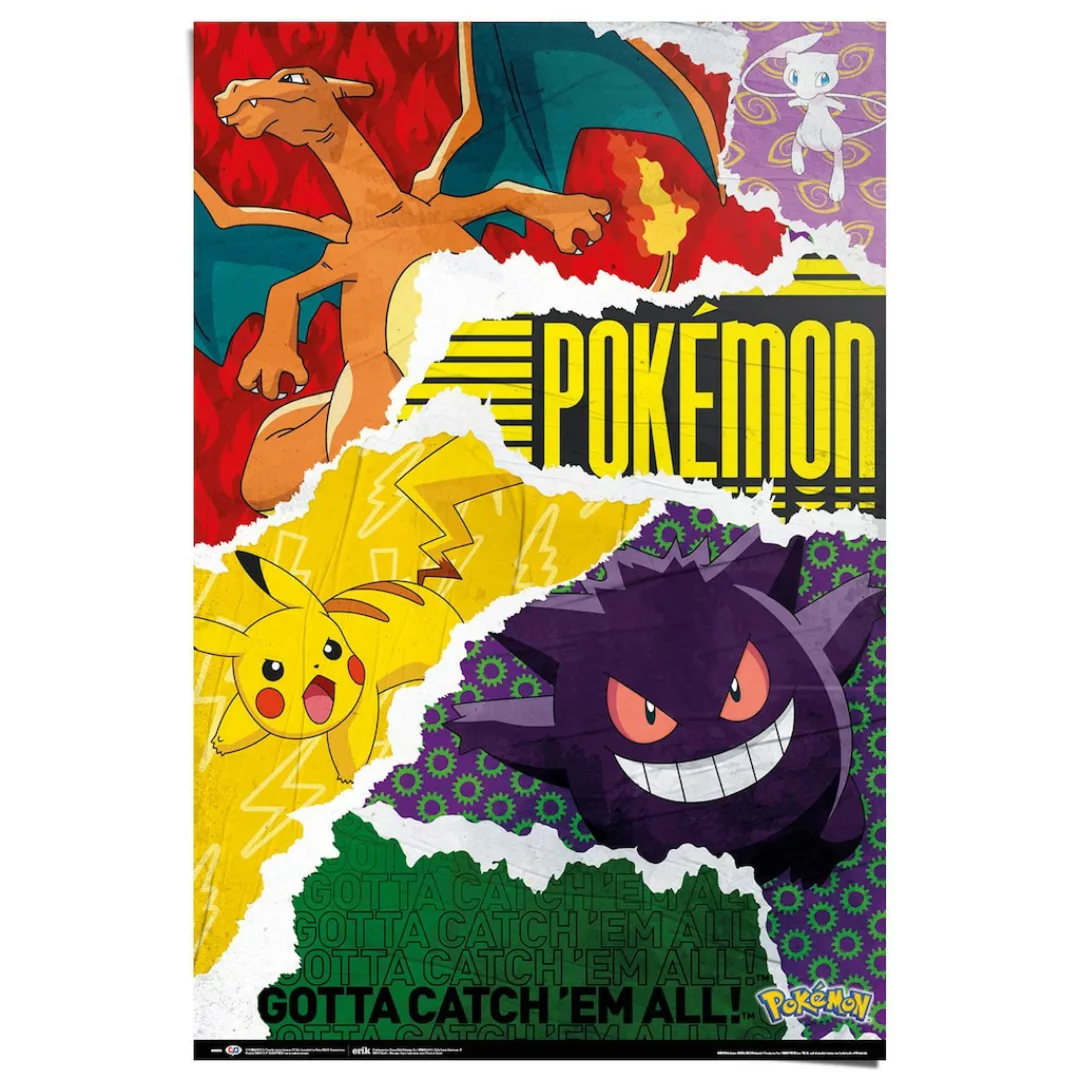Reinders Poster "Pokemon - gotta catch em all" günstig online kaufen