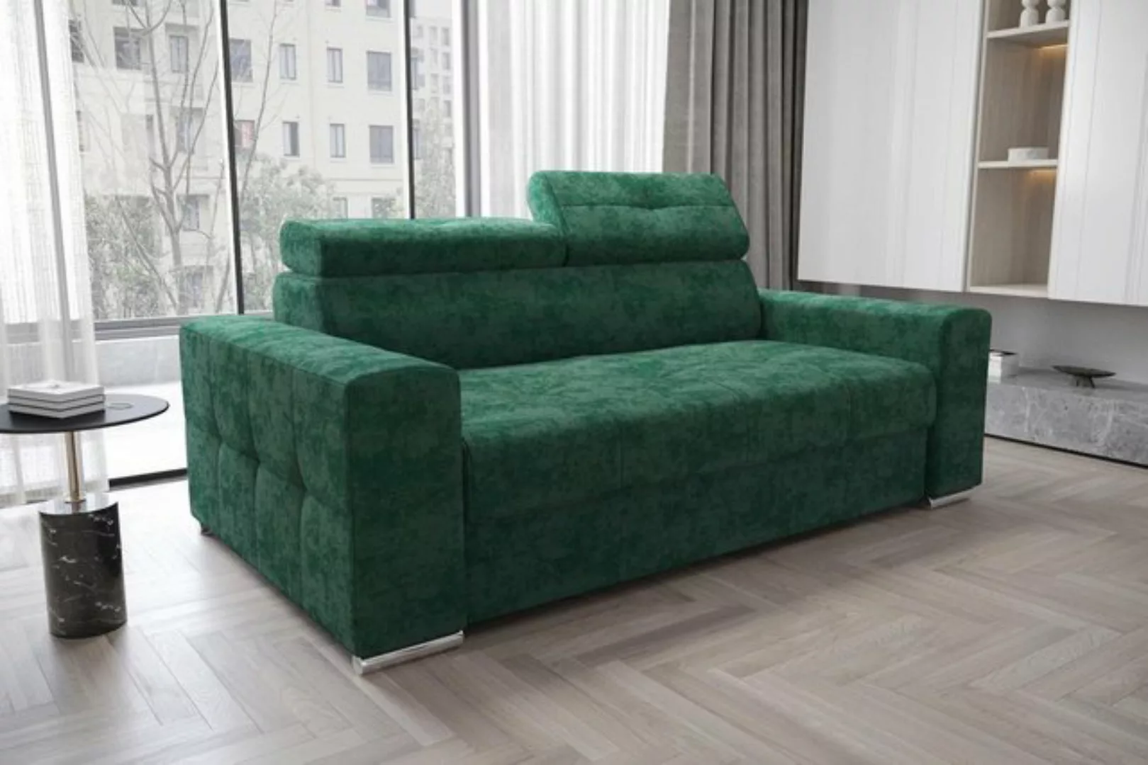 JVmoebel Sofa Designer Zweisitzer Couch Polster Textil Leder Sofa Design 2 günstig online kaufen