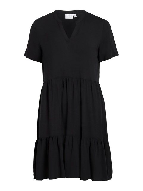 Vila Tunikakleid VIPAYA V-NECK S/S DRESS - NOOS mit Volant günstig online kaufen