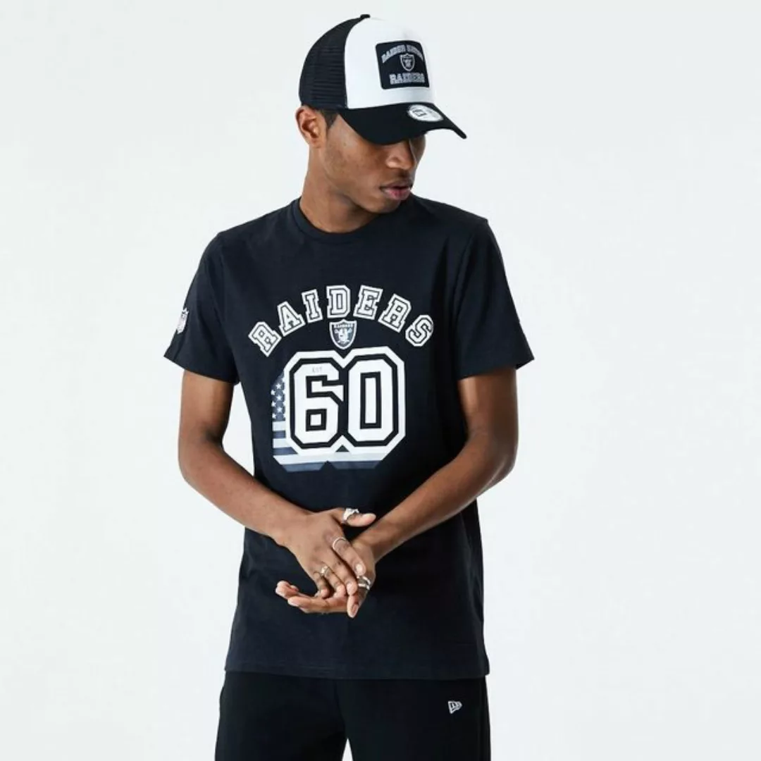 New Era Print-Shirt New Era NFL LAS VEGAS RAIDERS Flag Number Tee T-Shirt N günstig online kaufen