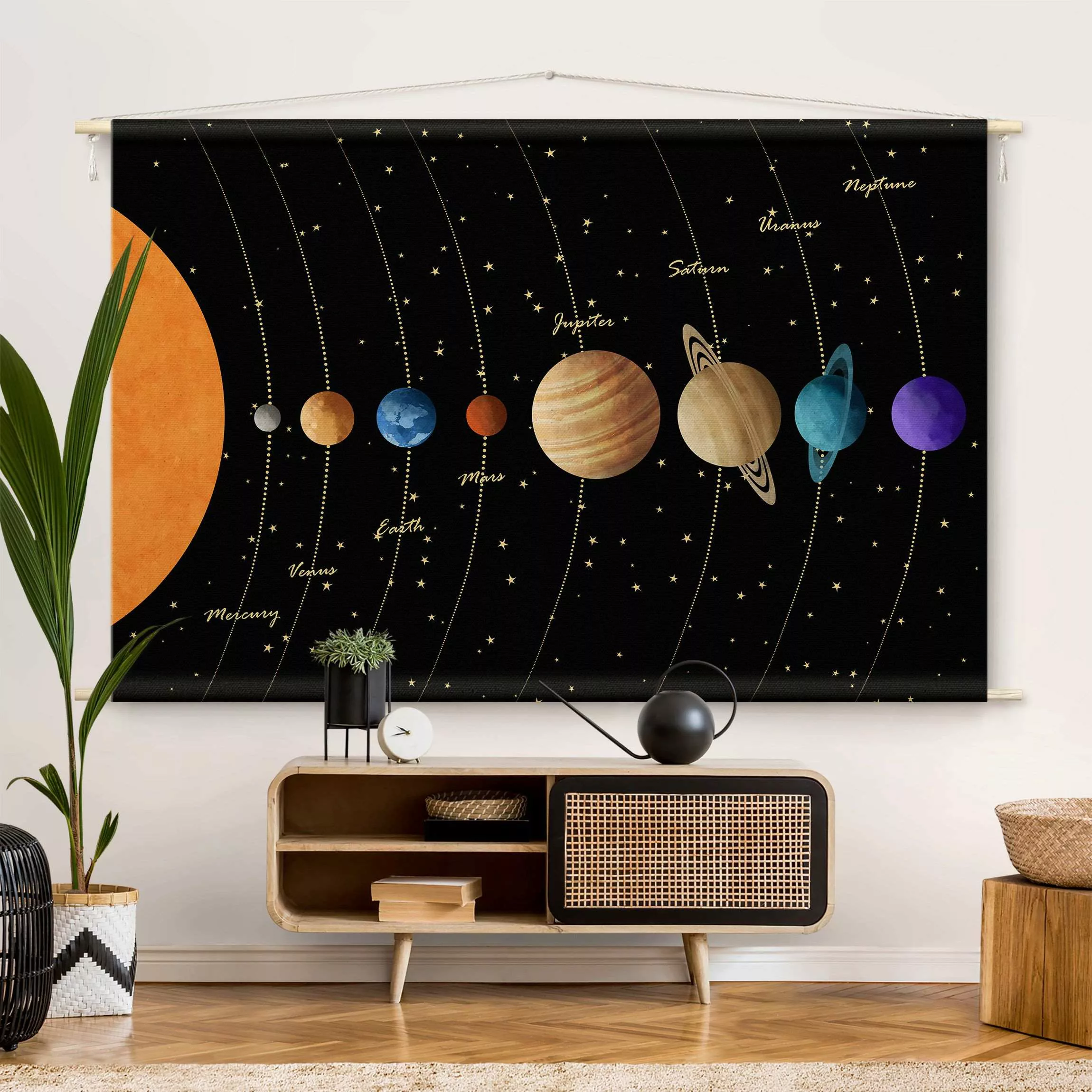 Wandteppich Solarsystem günstig online kaufen