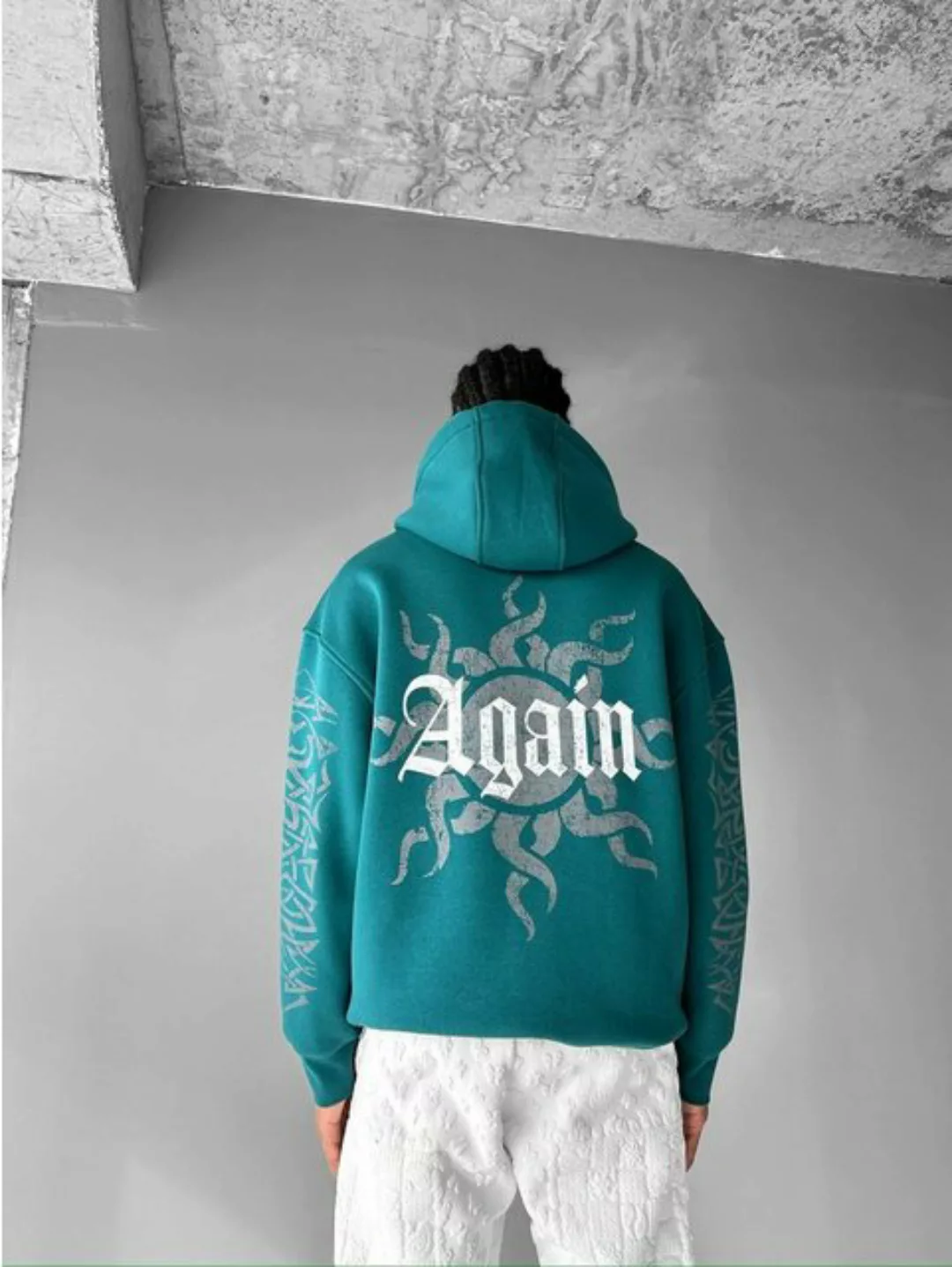 Abluka Hoodie OVERSIZE MAORI SUN FLEECE HOODIE günstig online kaufen