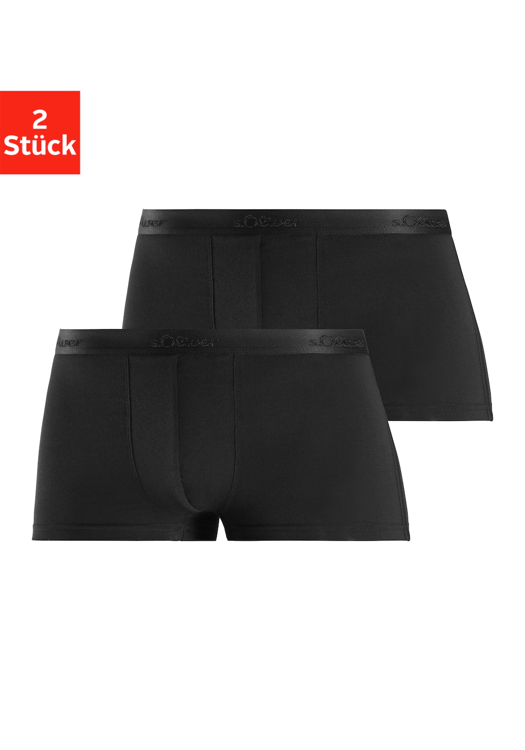 s.Oliver Hipster, (Packung, 2 St.), knapp sitzende Boxershorts aus weichem günstig online kaufen