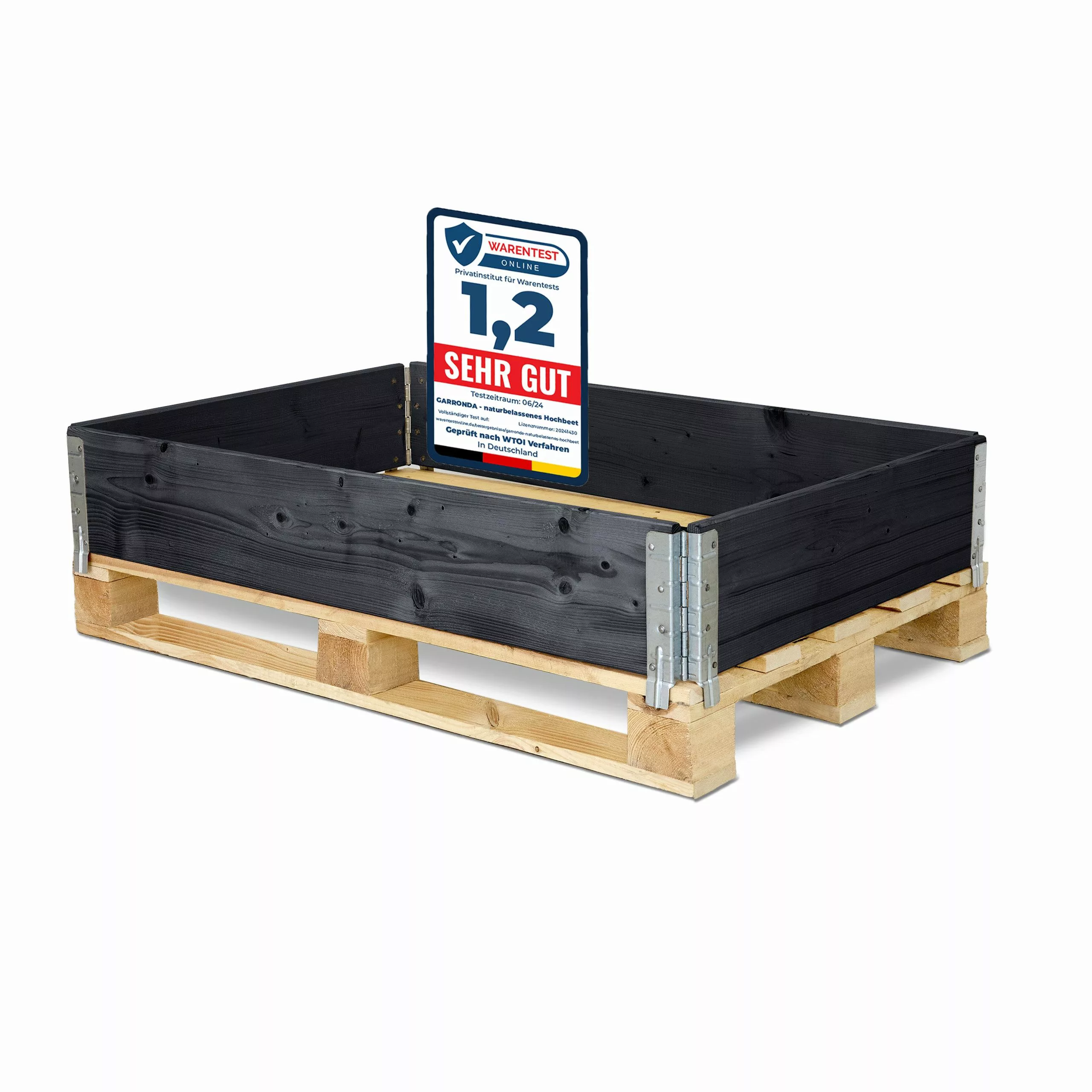 Garronda Auflagenbox Holzaufsatzrahmen für Palette Holzkiste günstig online kaufen