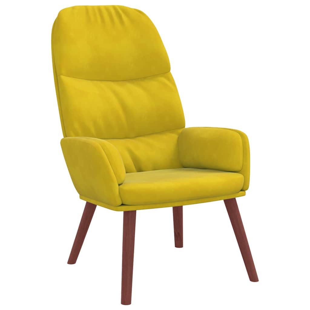 vidaXL Sessel Relaxsessel Gelber Samt (1-St) günstig online kaufen