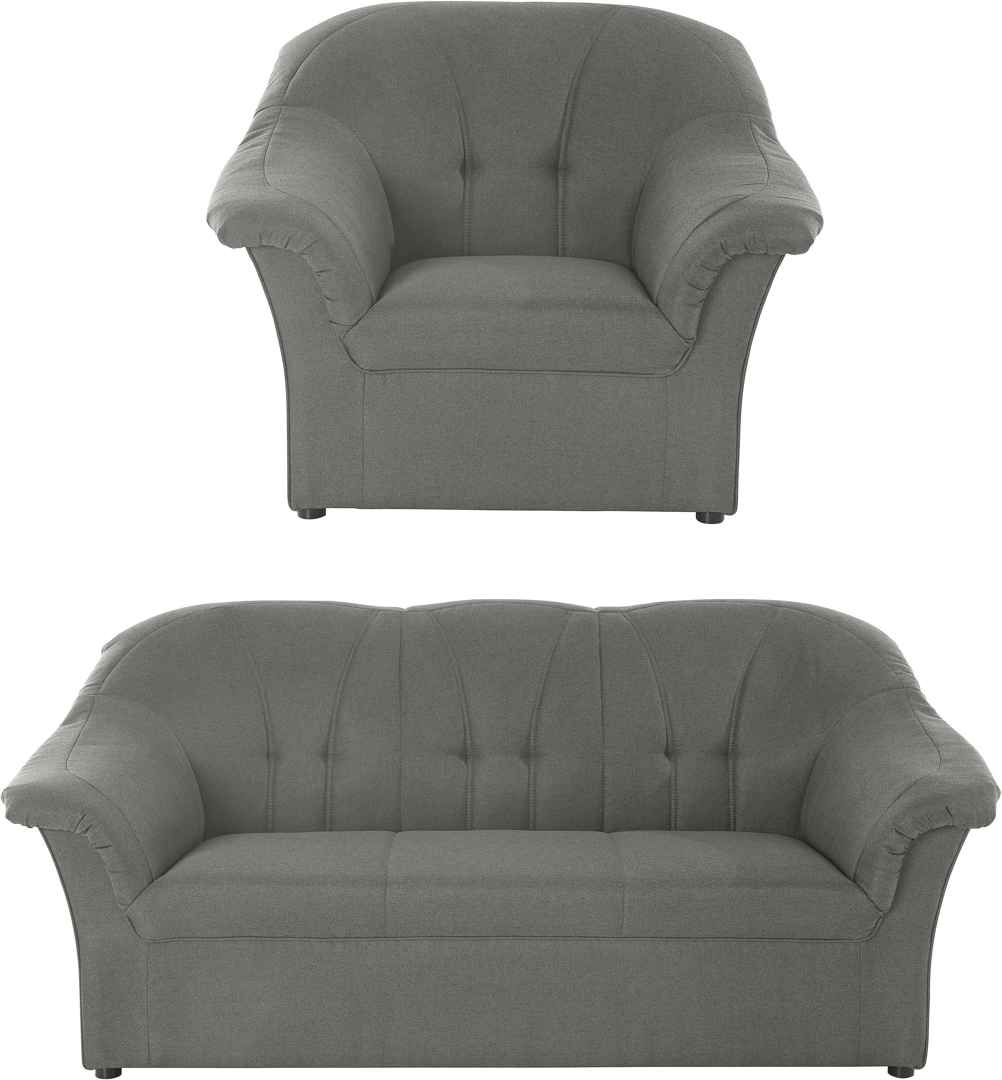 DOMO collection Polstergarnitur Pegnitz, (Set), Sessel günstig online kaufen