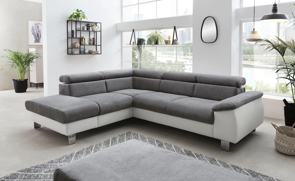 COTTA Polstergarnitur "Komaris L-Form", (Set), Set bestehend aus: Ecksofa m günstig online kaufen