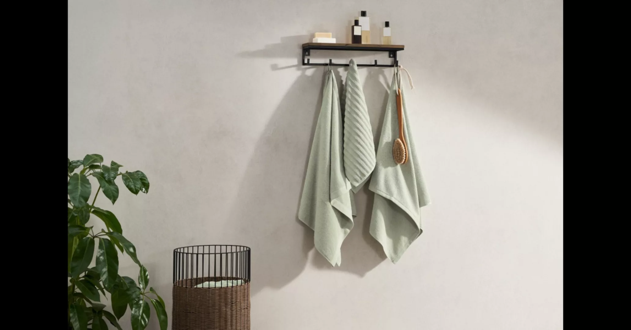 Alto 4-tlg. Handtuch-Set, Soft Green - MADE.com günstig online kaufen