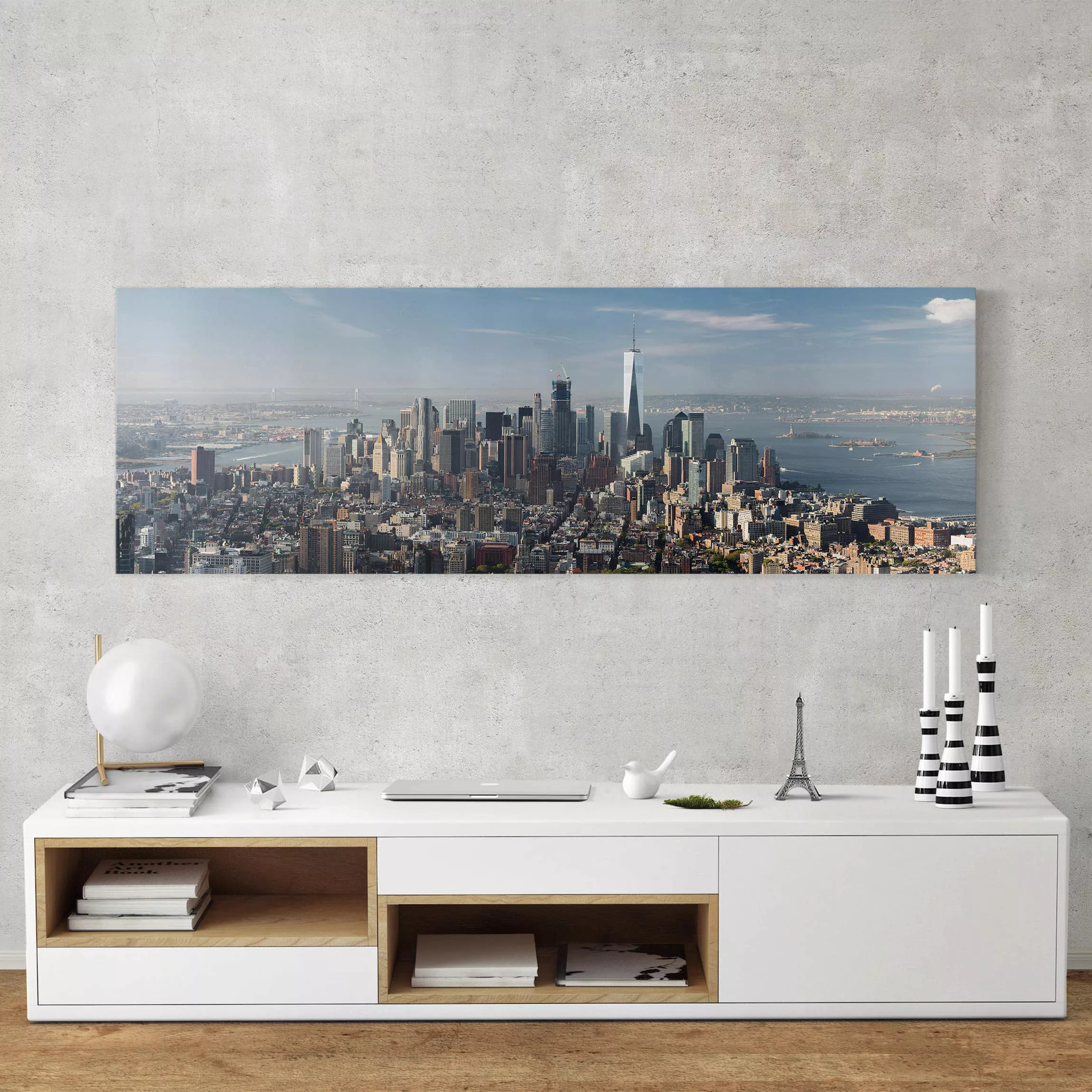 Leinwandbild - Panorama Blick vom Empire State Building günstig online kaufen