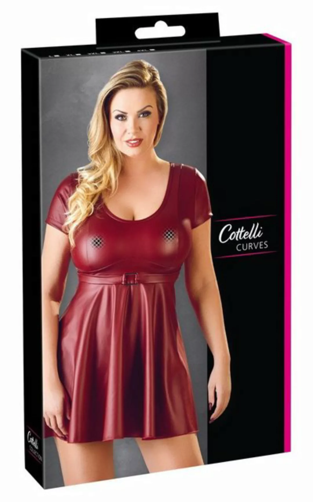 Cottelli CURVES Minikleid Cottelli CURVES - Kleid Schnalle 2XL günstig online kaufen