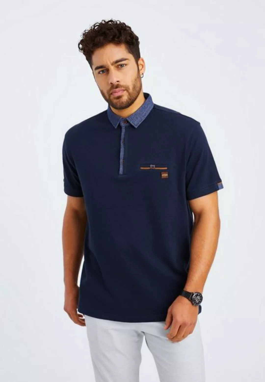 Leif Nelson Poloshirt Herren T-Shirt Polo LN-55525 günstig online kaufen