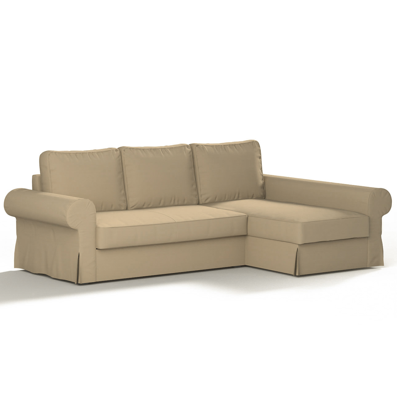 Bezug für Backabro Bettsofa / Recamiere, caffe latte, Bezug für Bettsofa Ba günstig online kaufen