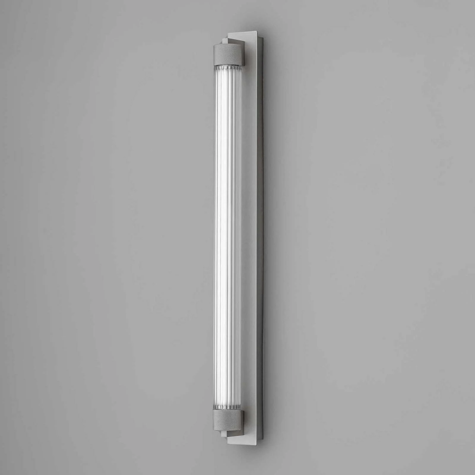OLEV LED-Wandlampe CHARMER, titan, Metall/Glas, 2.700 K IP44 günstig online kaufen