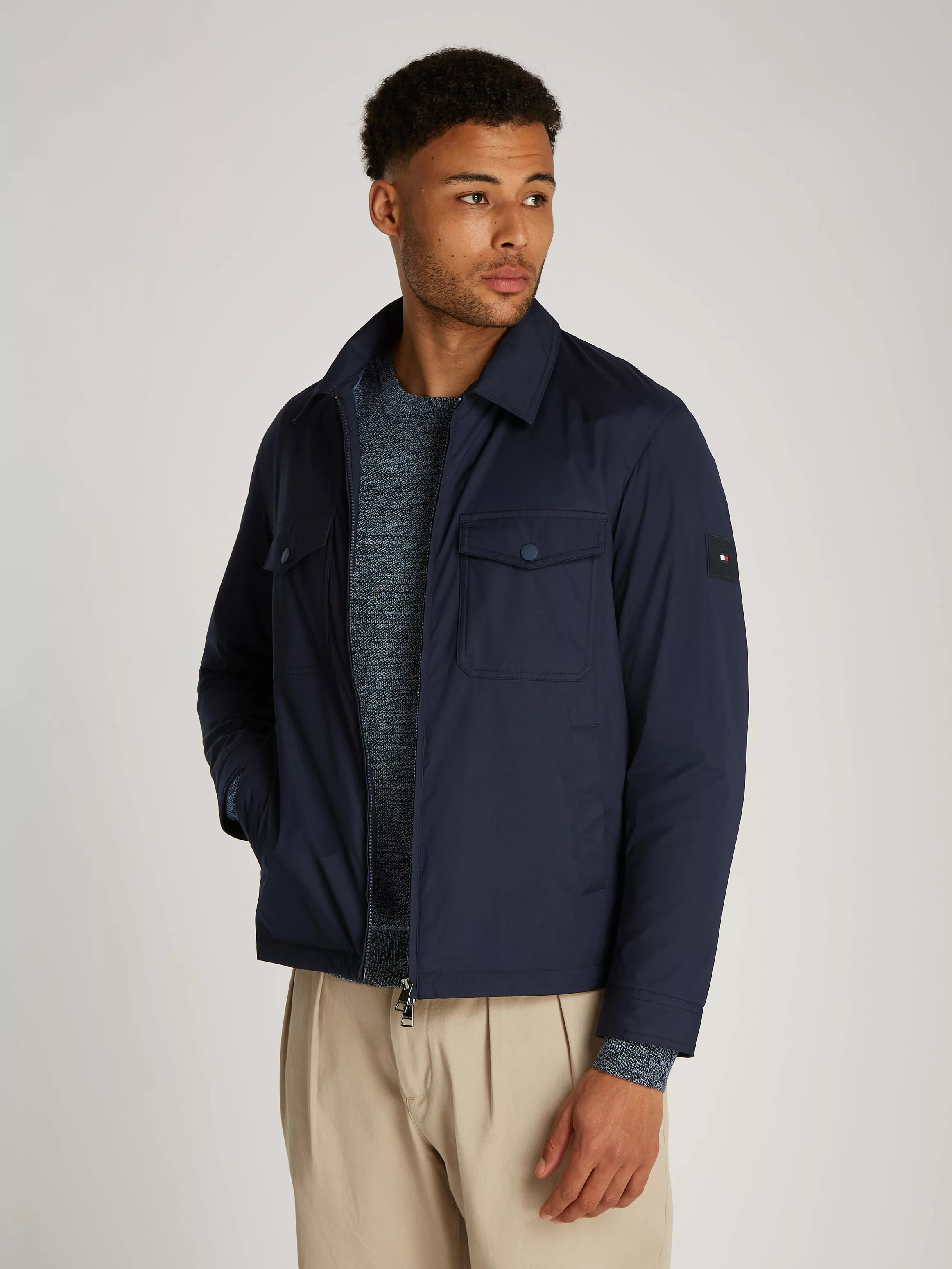 Tommy Hilfiger Blouson PADDED SHIRT JACKET mit Brusttaschen günstig online kaufen